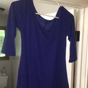 Long royal blue shirt/tunic